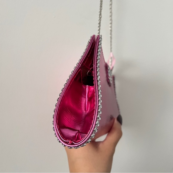 Vintage Metallic PInk Party Bag/Clutch - Picture 8 of 10